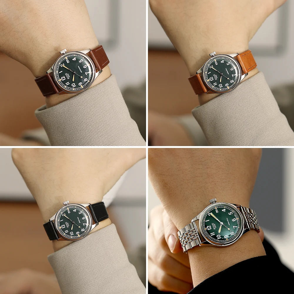 OLD SMITH 90-002 Automatic Green (with date)