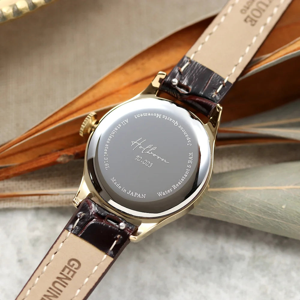 HOLBORN 90-003 (Rose Gold w Indexes)