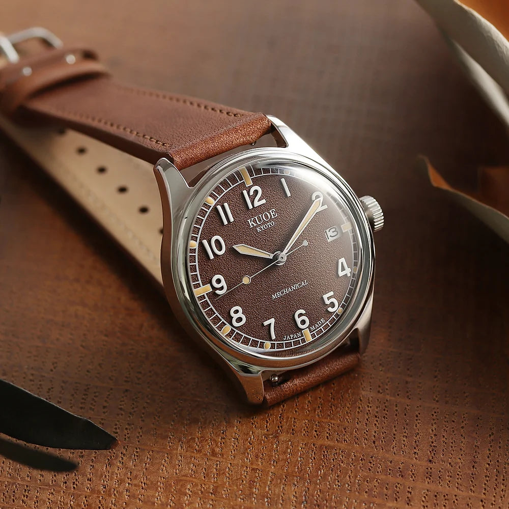 OLD SMITH 90-002 Automatic Brown (Super Luminova with date)