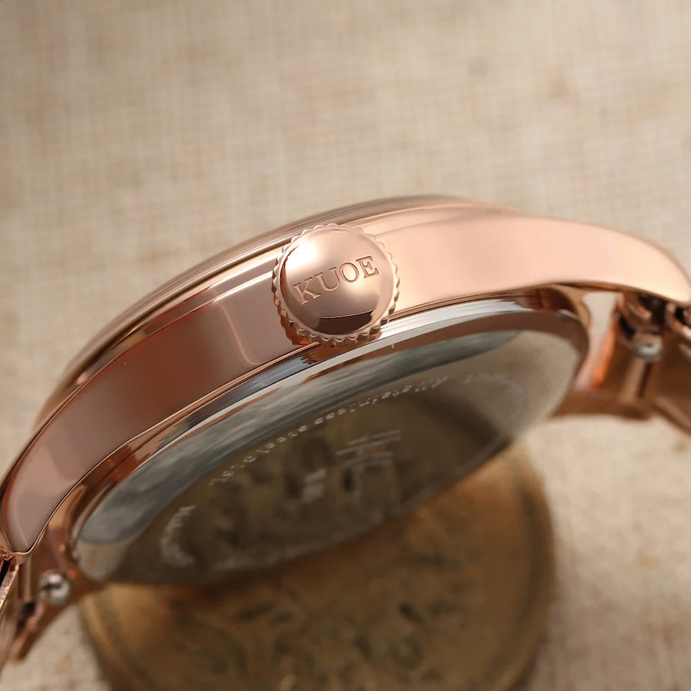 HOLBORN 90-003 (Rose Gold w Indexes)