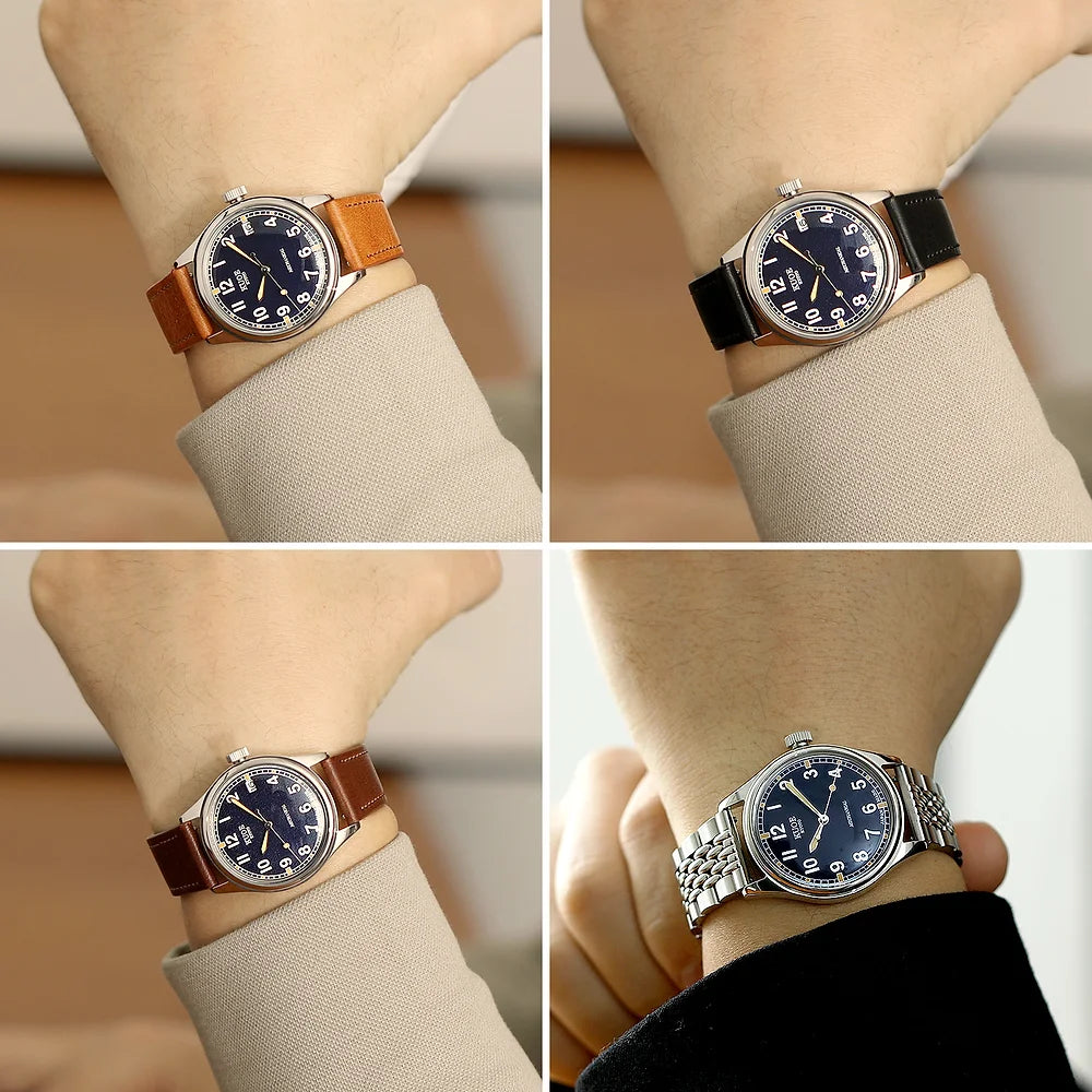 OLD SMITH 90-002 Automatic Navy (with date)