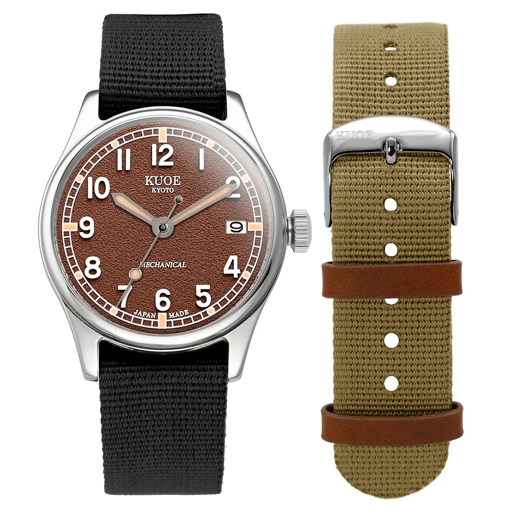 OLD SMITH 90-002 Automatic Brown (Super Luminova with date)