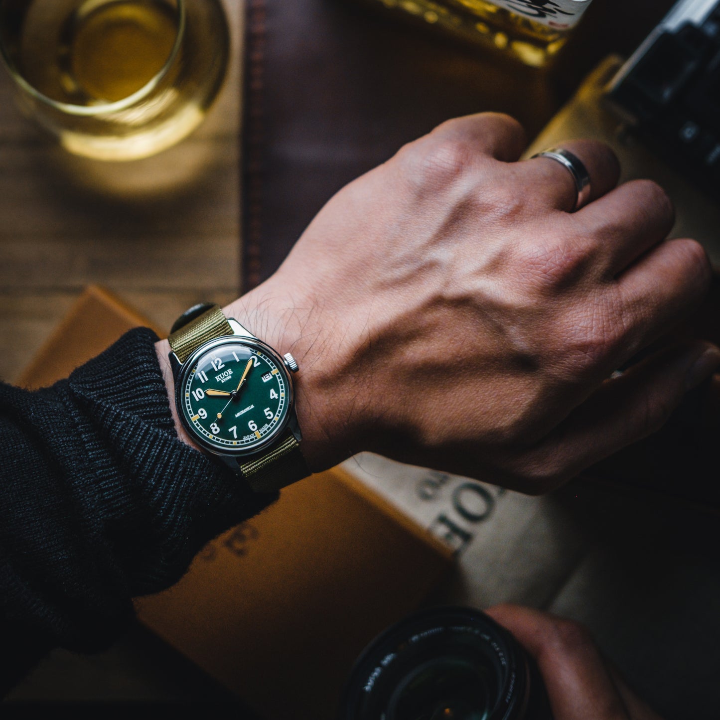 OLD SMITH 90-002 Automatic Green (with date)