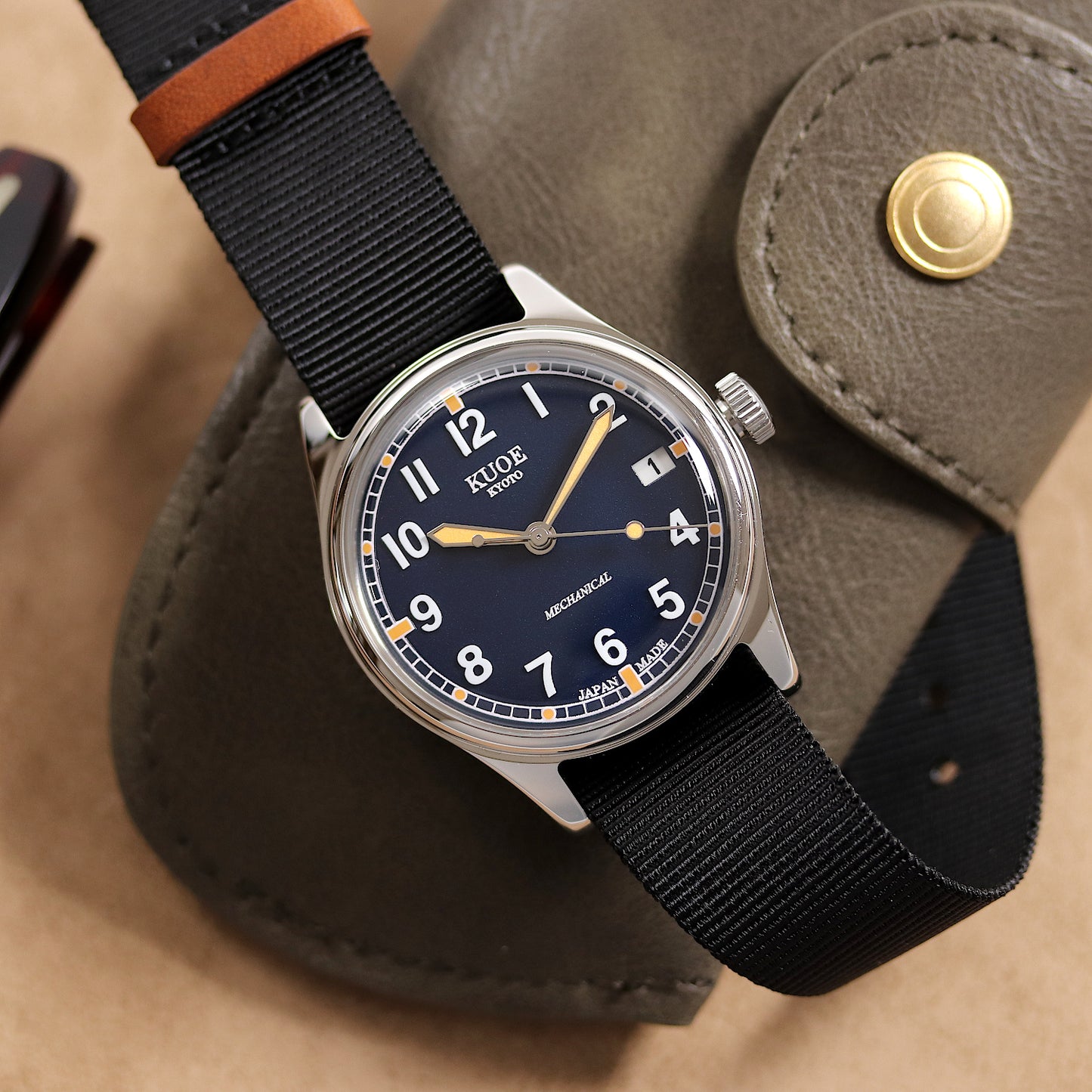 OLD SMITH 90-002 Automatic Navy (with date)