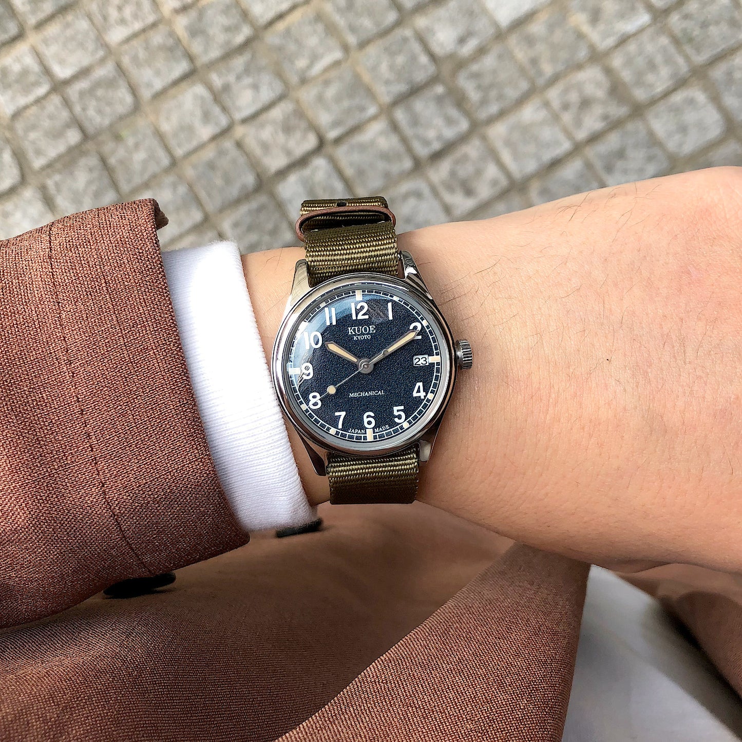 OLD SMITH 90-002 Automatic Navy (with date)