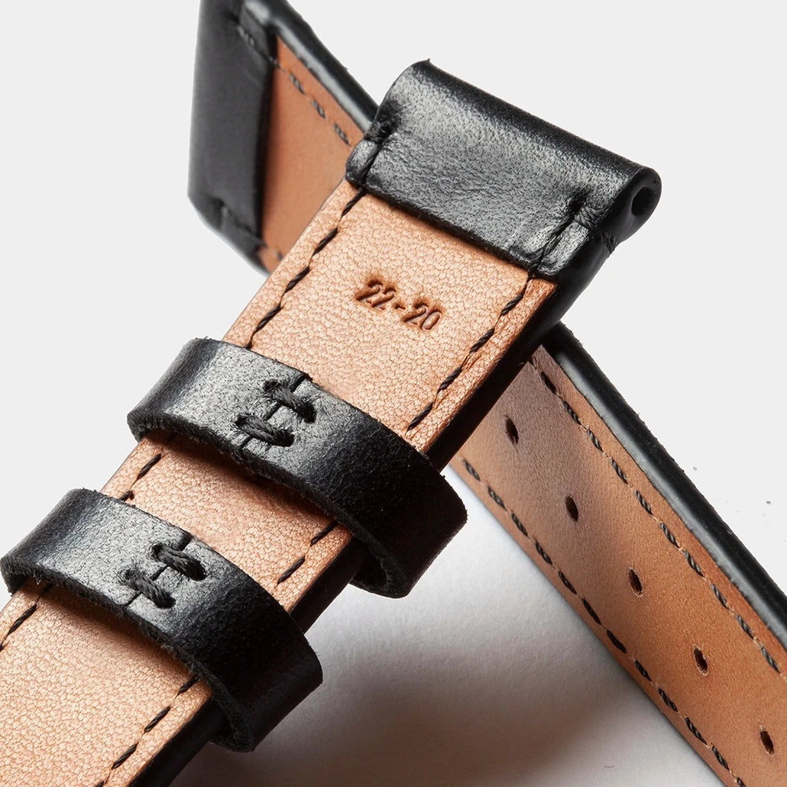 Leather Watch Strap - Black