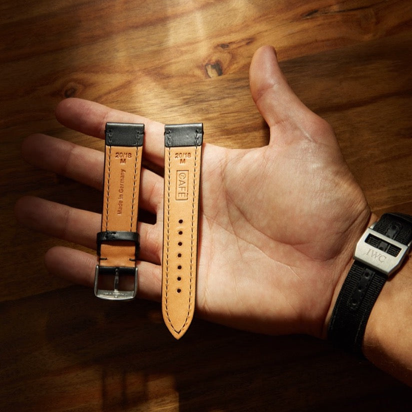 Leather Watch Strap - Black