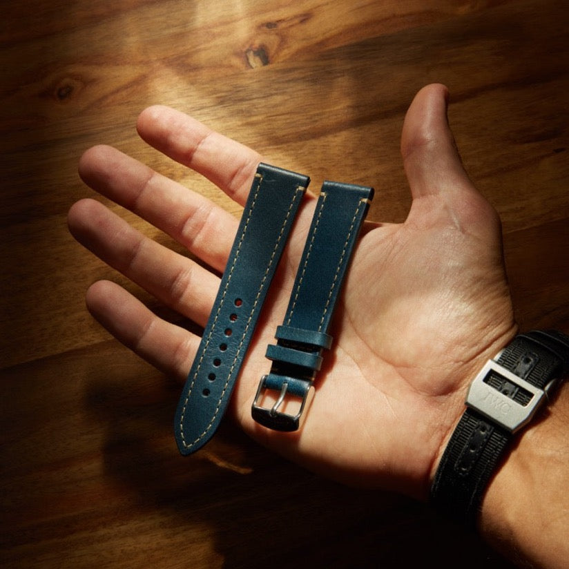 Leather Watch Strap - Ocean