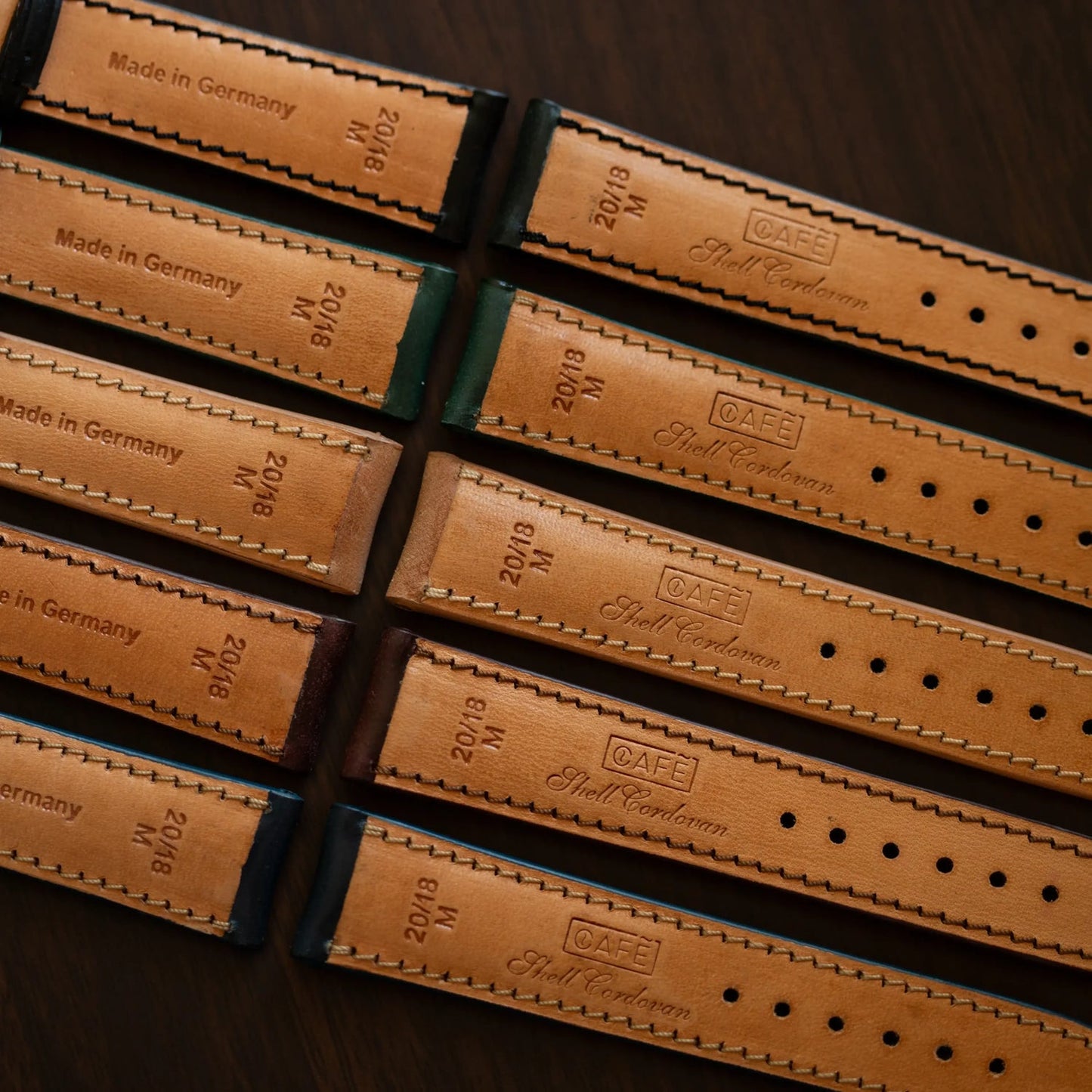 Shell Cordovan Watch Strap - Forest Green