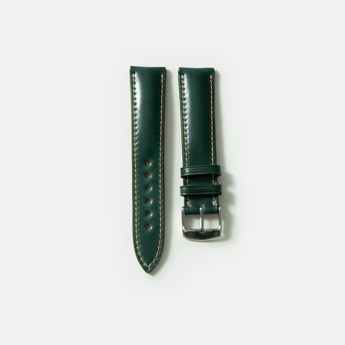 Shell Cordovan Watch Strap - Forest Green