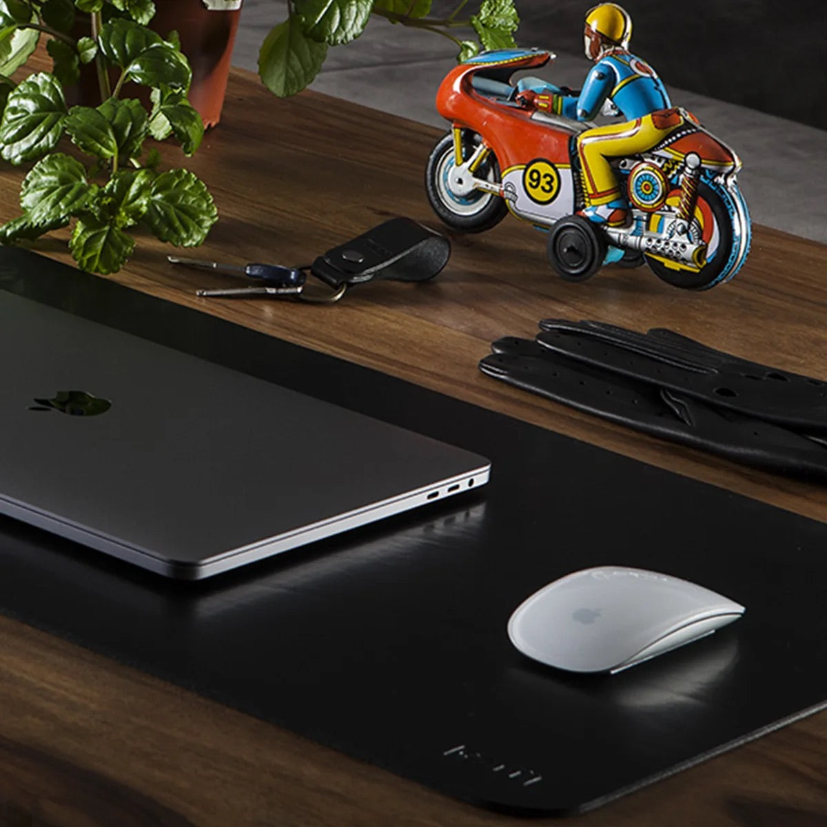 Leather Desk Pad - Black