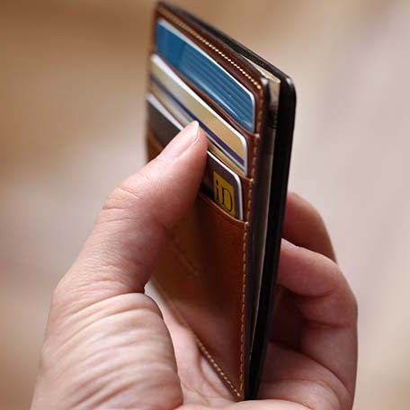 Shinki Cordovan Wedge Wallet