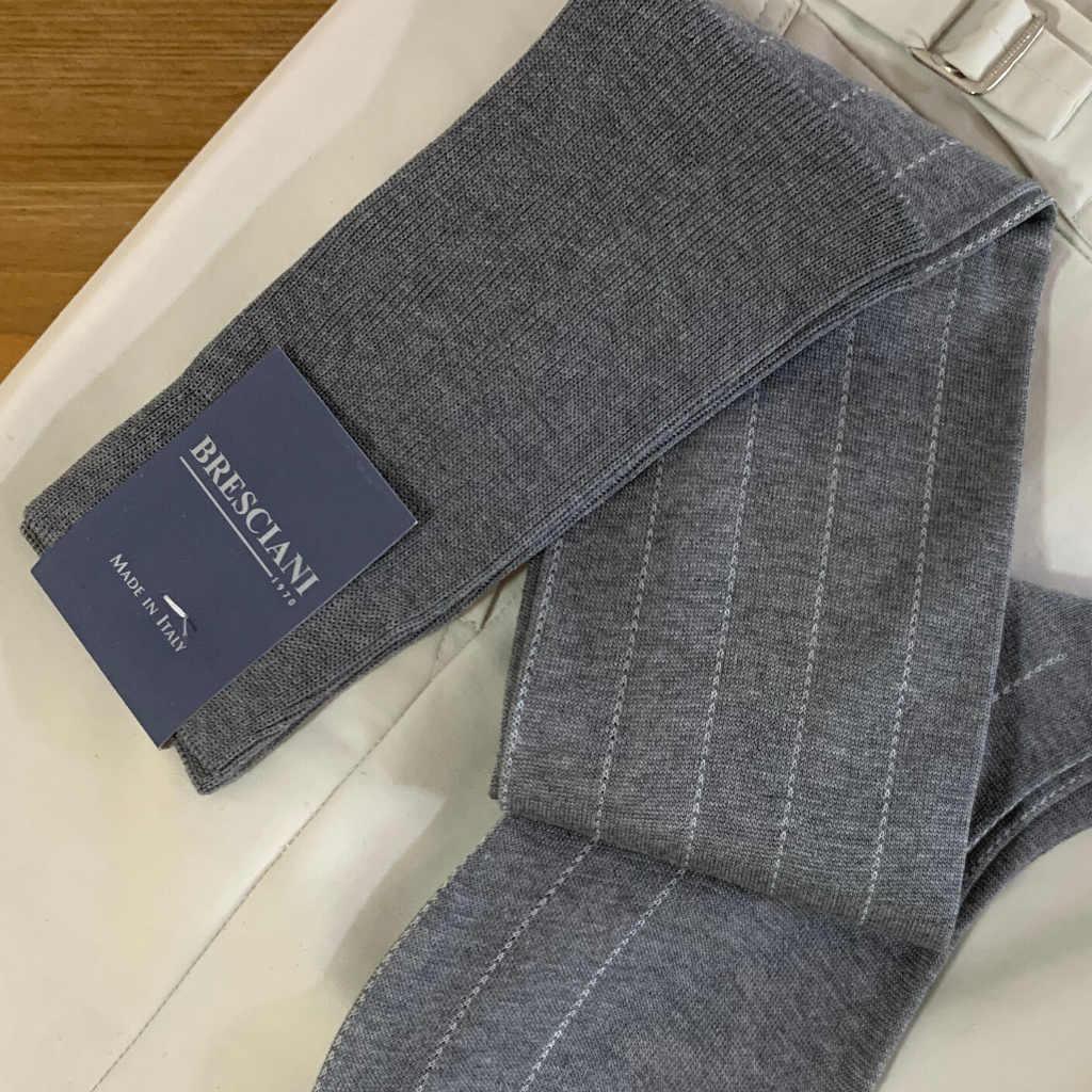 Pin Stripe - L.Grey - onlybrown