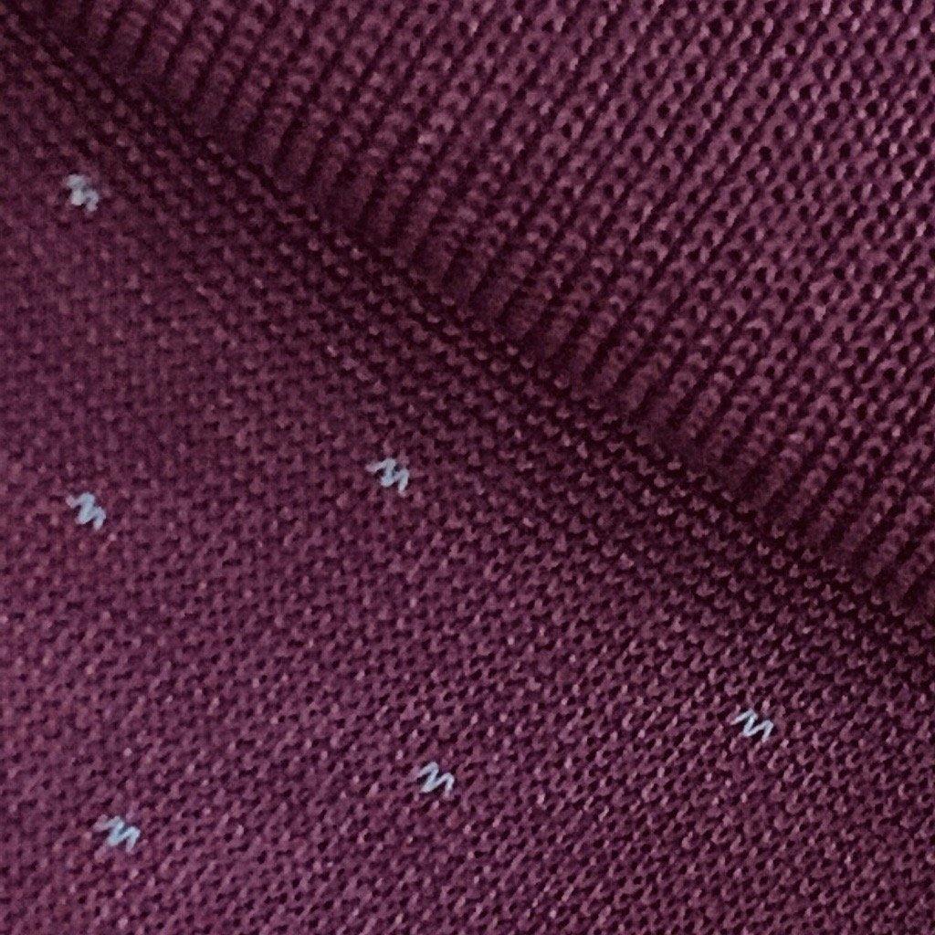 Pin Dot - Burgundy - onlybrown