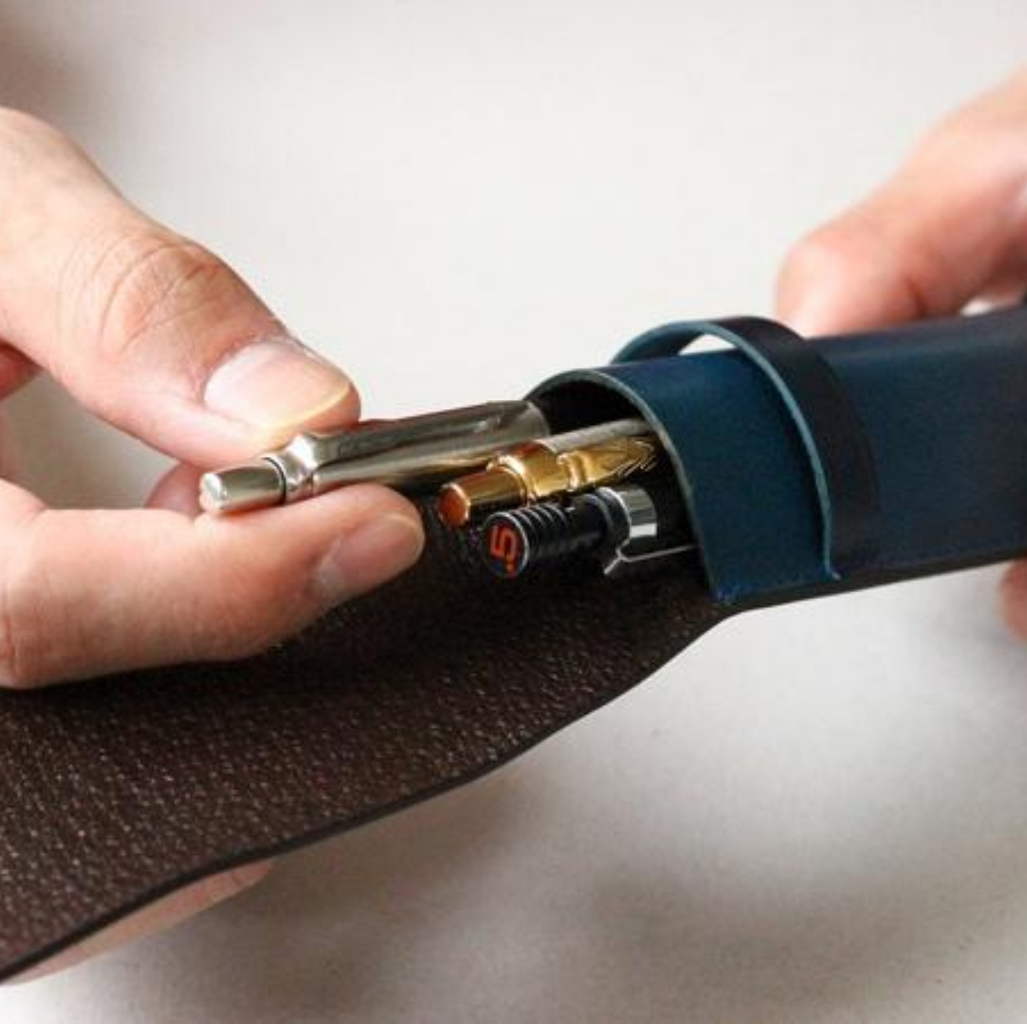 ARCH Double Pen Case - onlybrown