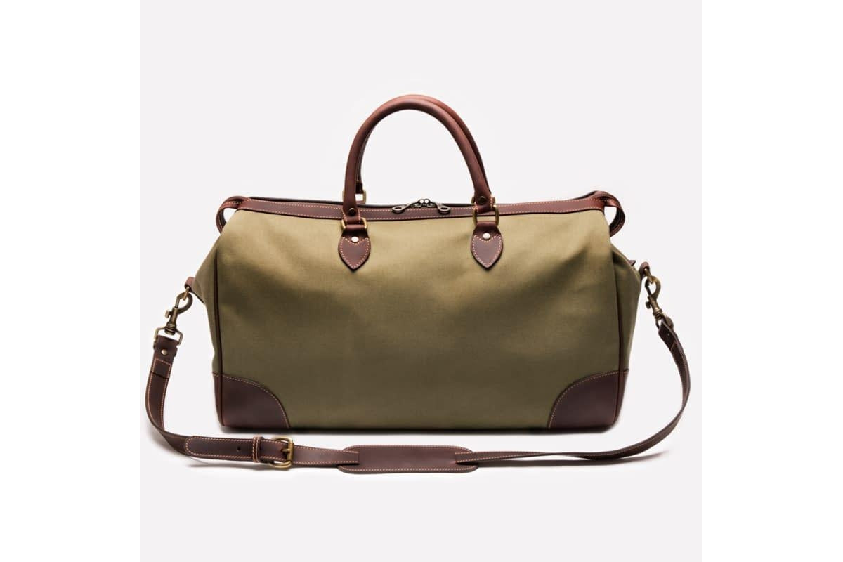 Hurlingham Overnight Bag - Olive - onlybrown