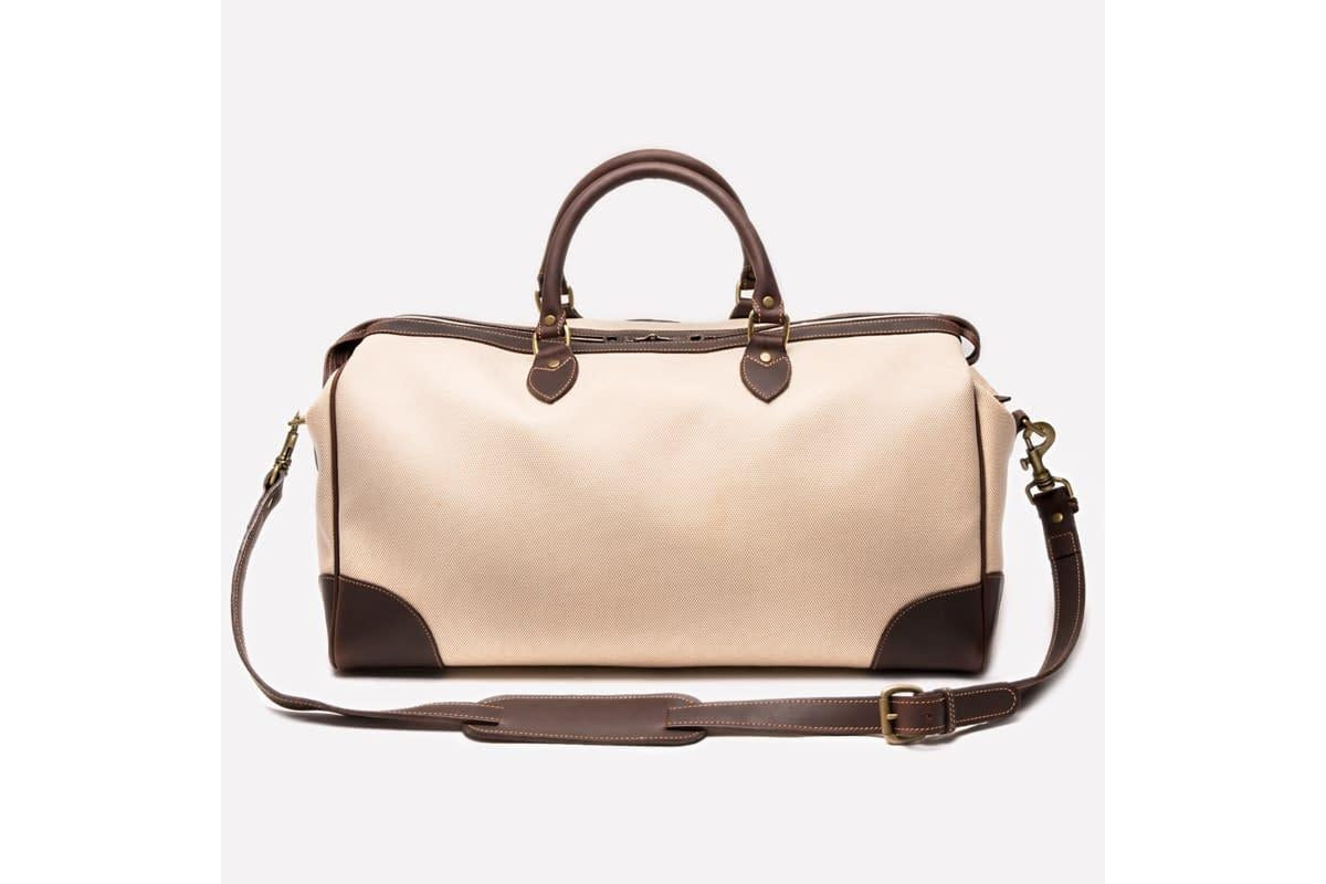 Hurlingham Overnight Bag - Ivory - onlybrown