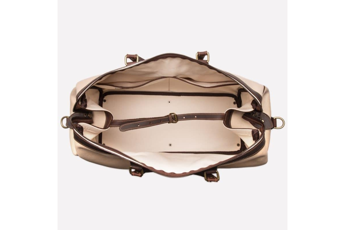 Hurlingham Overnight Bag - Ivory - onlybrown