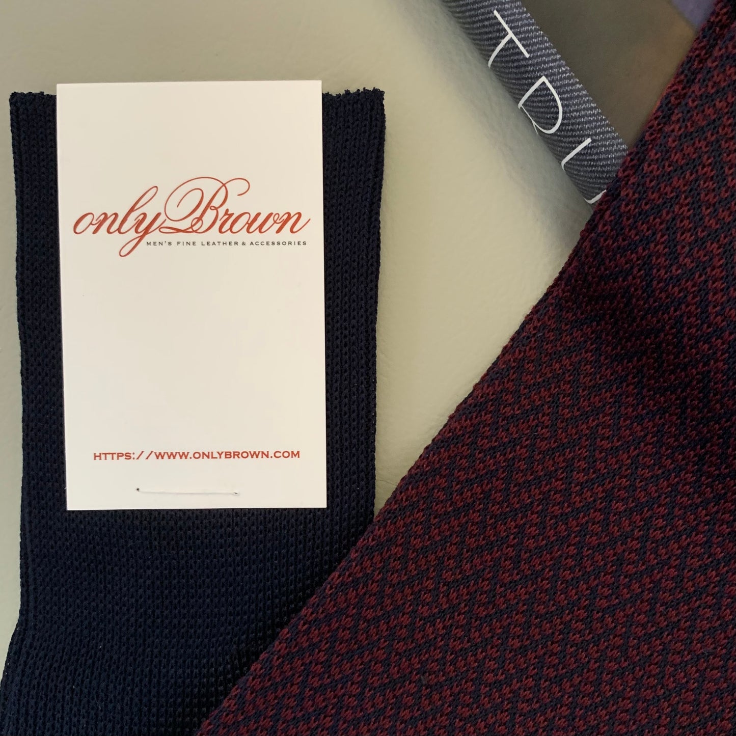 Herringbone Burgundy - OTC Socks