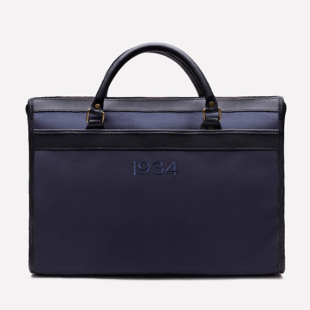 Wimbledon Briefcase - Navy - onlybrown