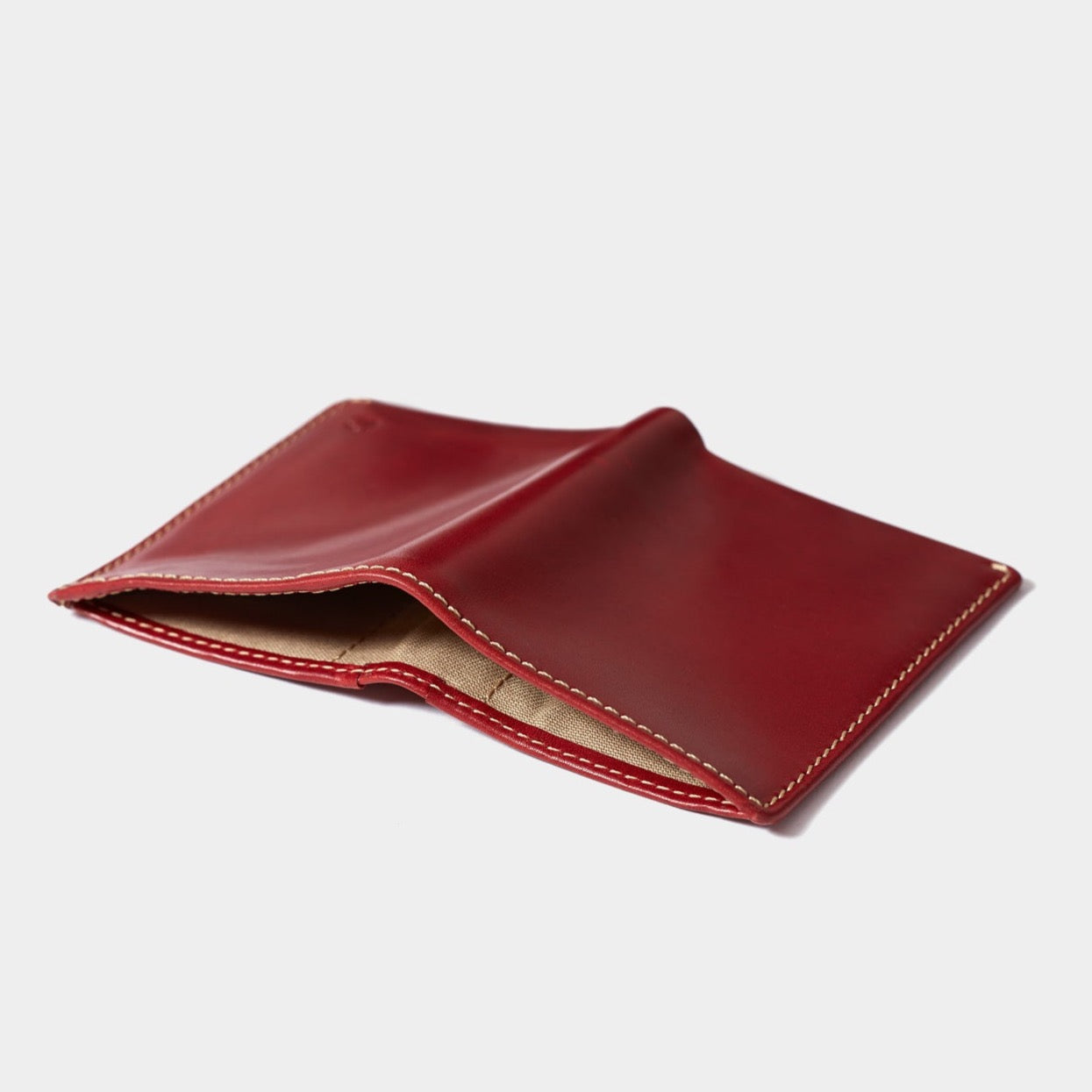 Slim Leather Wallet Costa Rica - Berry