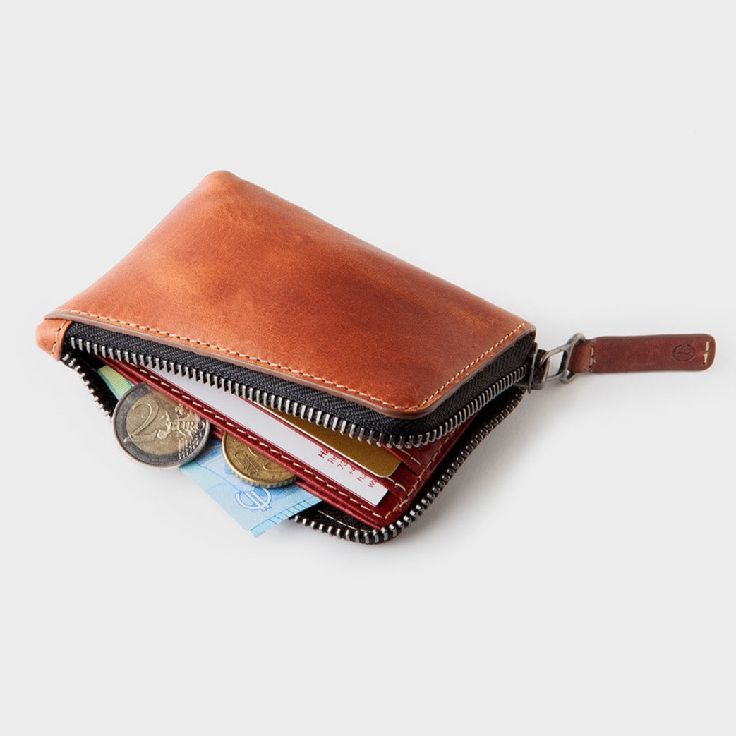 Osaka Zip Wallet Roasted, Handcrafted in Spain