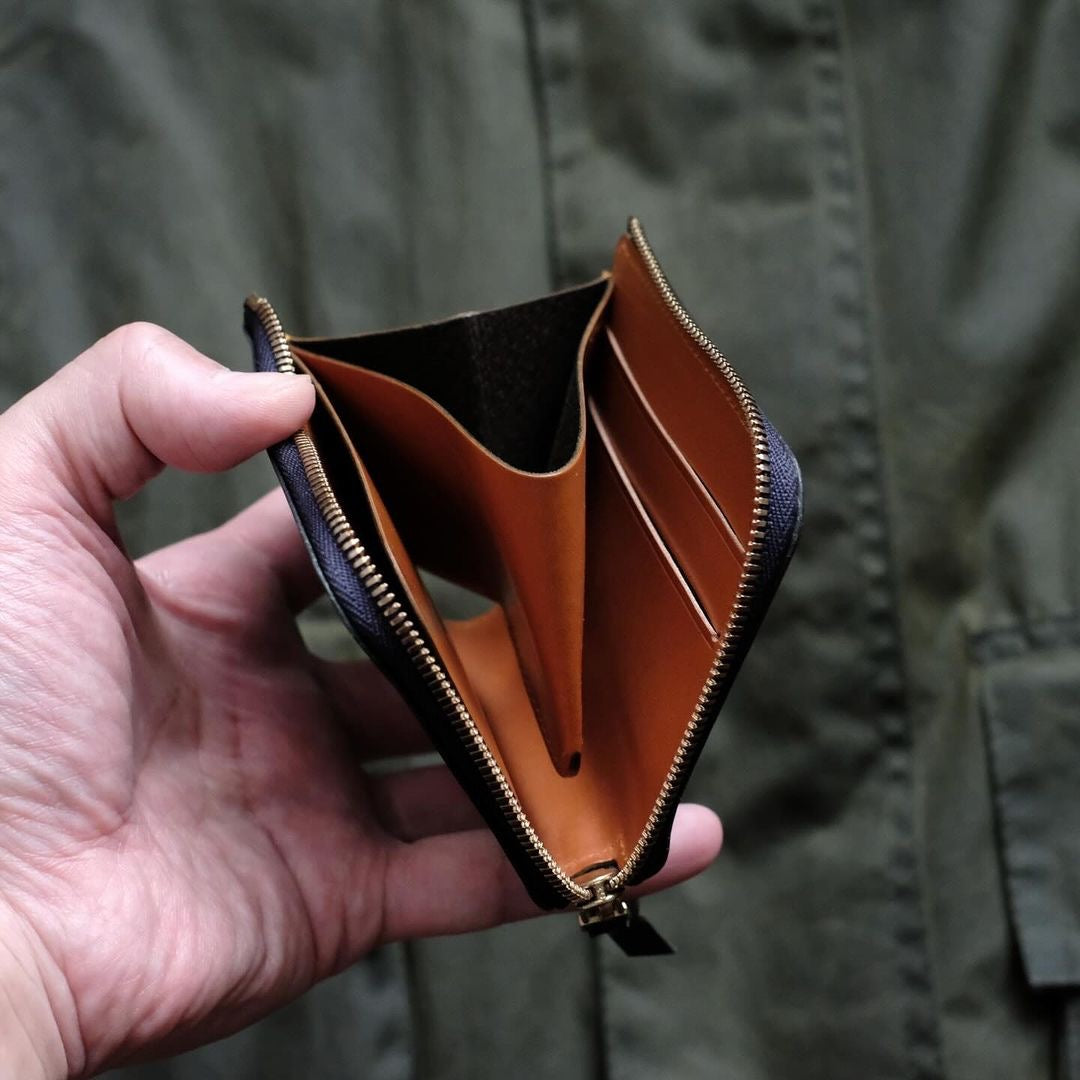 CRAM L-Zip Wallet - Bridle Leather (Bi-Color) – onlybrown