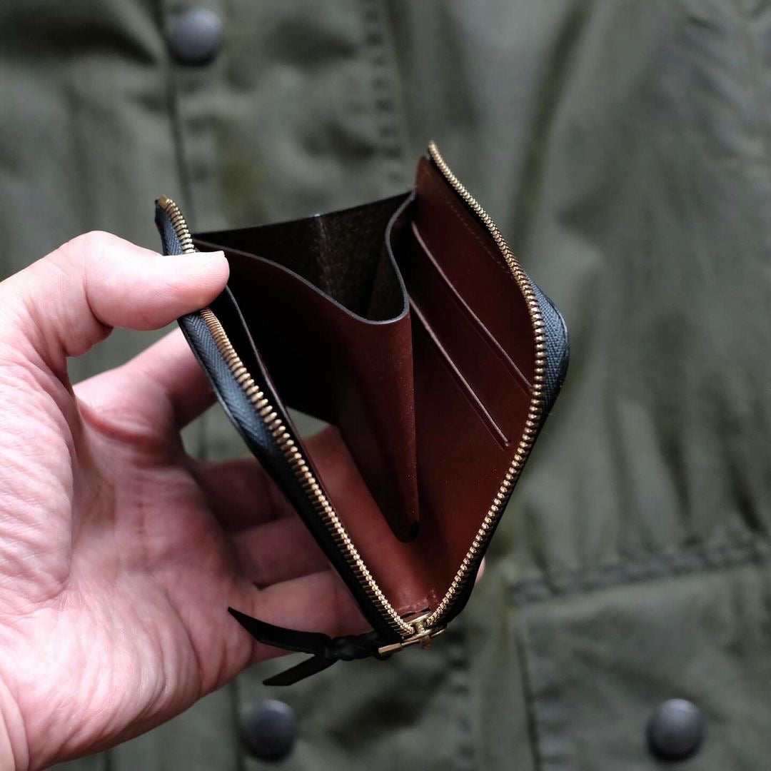 CRAM L-Zip Wallet - Bridle Leather (Bi-Color) – onlybrown