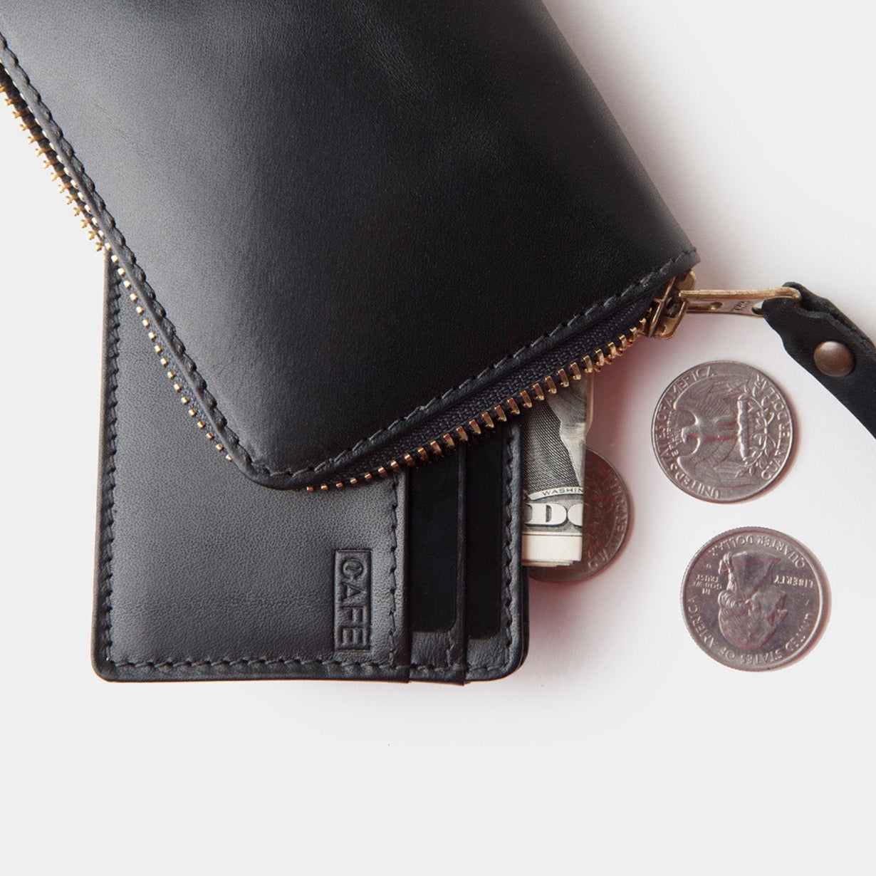 Osaka Zip Wallet - Black