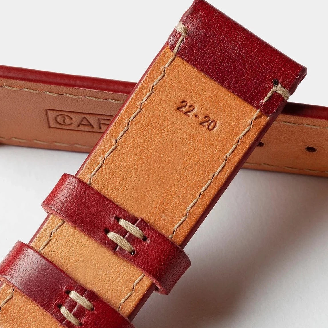 Leather Watch Strap - Berry