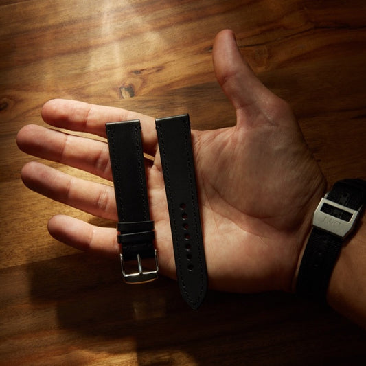 Leather Watch Strap - Black
