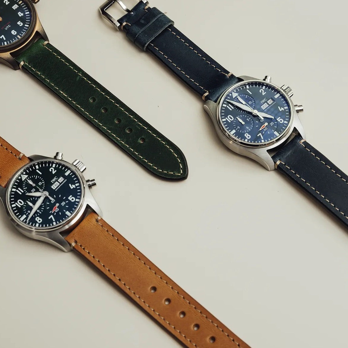 Leather Watch Strap - Ocean
