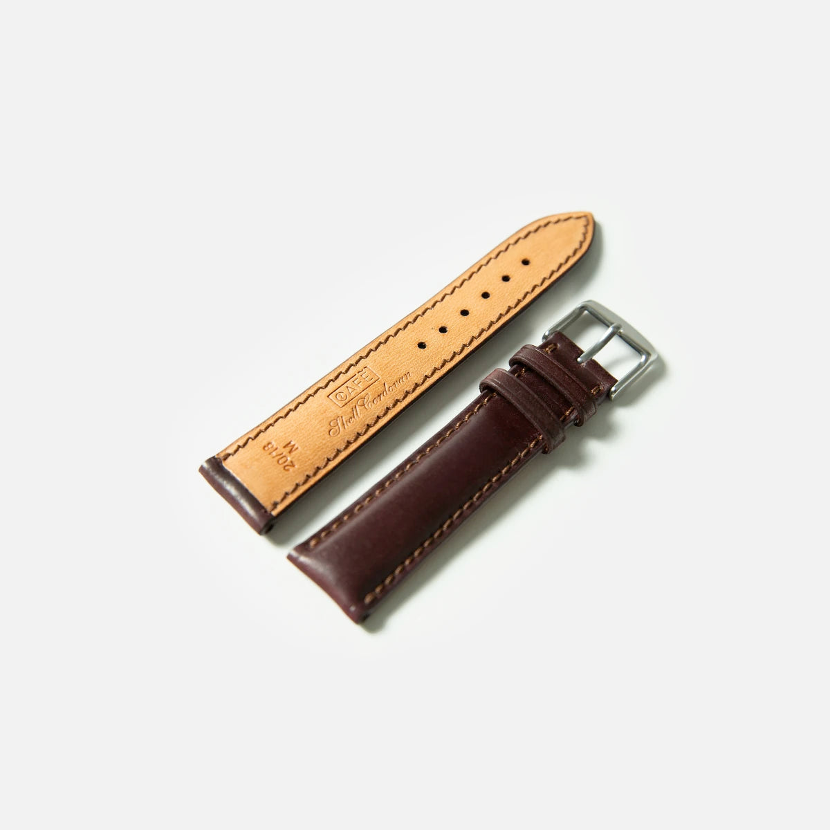 Shell Cordovan Watch Strap - Oxblood