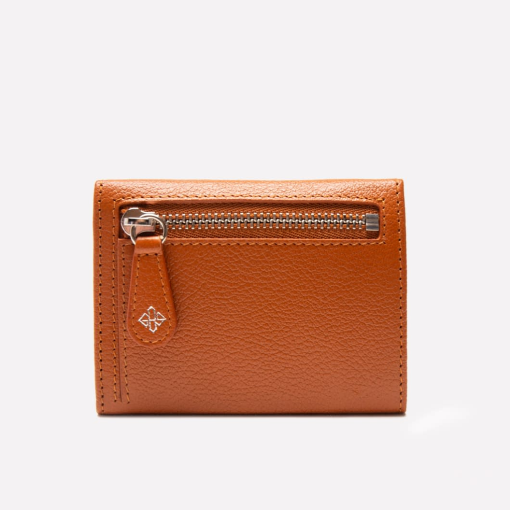 Capra Three-Fold Mini Wallet - onlybrown