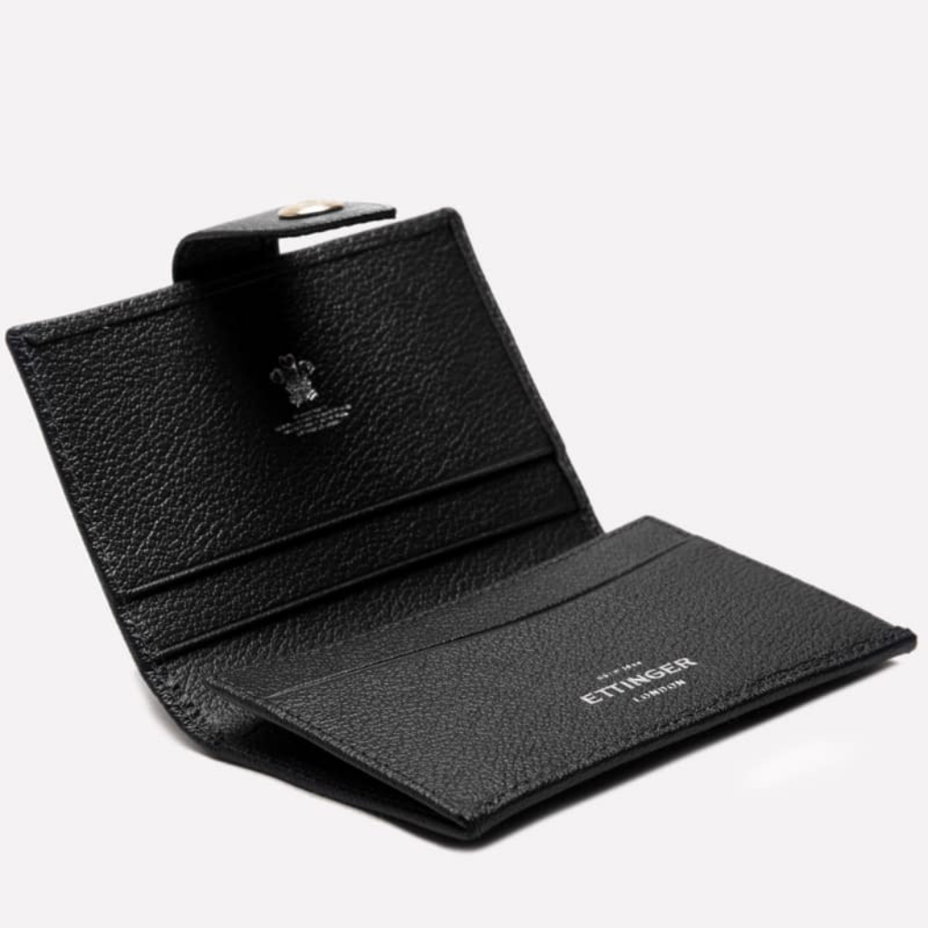 Capra Visiting Card Case with Tab - onlybrown
