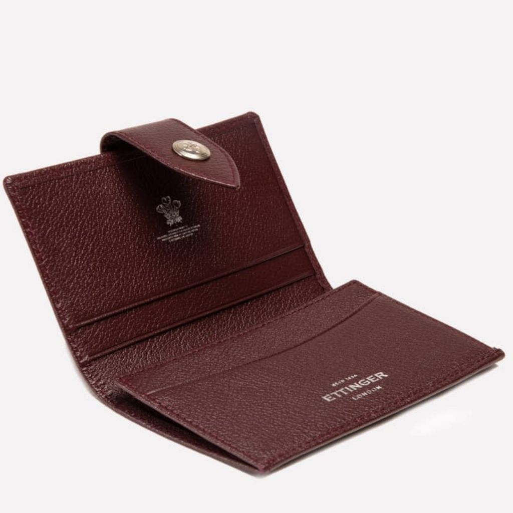 Capra Visiting Card Case with Tab - onlybrown