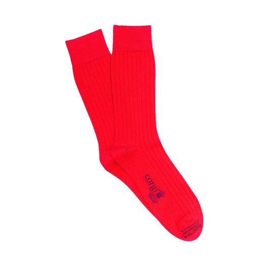 Lightweight Cotton Socks (Red)-onlybrown