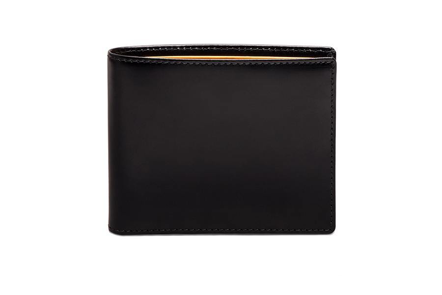 Bridle Hide Billfold - Black (Personalisation) - onlybrown