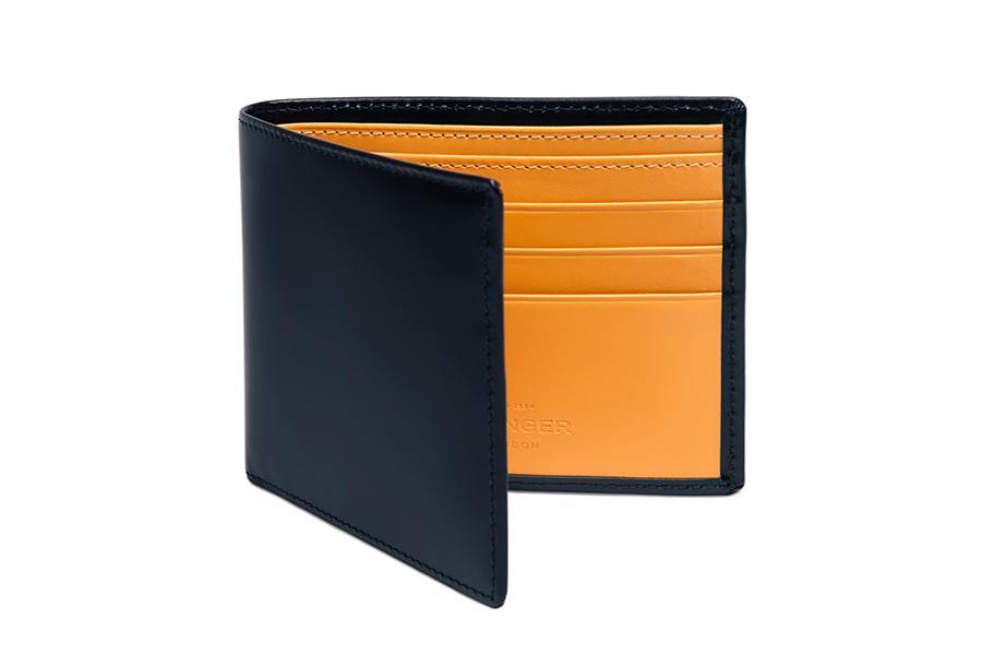 Bridle Hide Billfold - Navy (Personalisation) - onlybrown