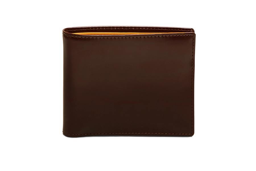 Bridle Hide Billfold With Coin Pocket - Nut (Personalisation) - onlybrown