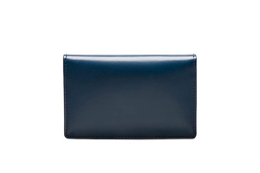 Bridle Visiting Card Case - Petrol Blue (Personalisation) - onlybrown