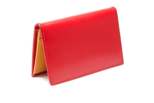 Bridle Visiting Card Case - Red - onlybrown