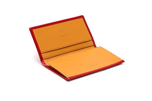 Bridle Visiting Card Case - Red - onlybrown