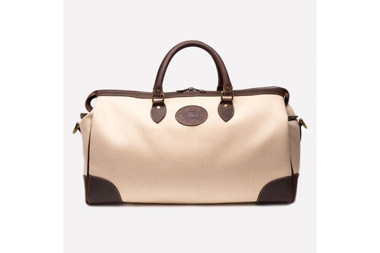 Hurlingham Overnight Bag - Ivory - onlybrown