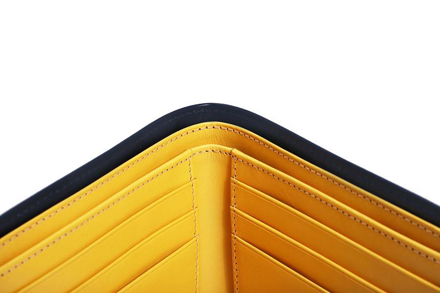Bridle Hide Navy Billfold - onlybrown