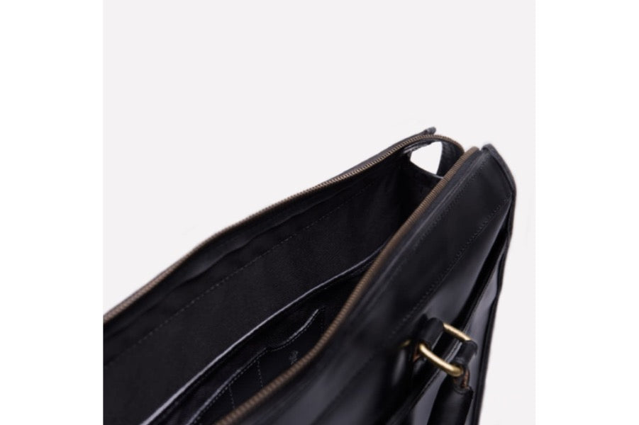 Mayfair Briefcase - Black - onlybrown