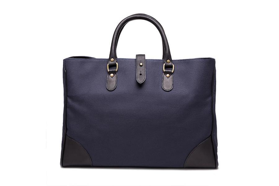 Piccadilly Canvas Tote - Navy - onlybrown