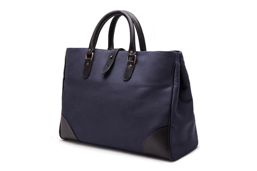 Piccadilly Canvas Tote - Navy - onlybrown