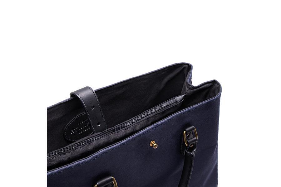 Piccadilly Canvas Tote - Navy - onlybrown