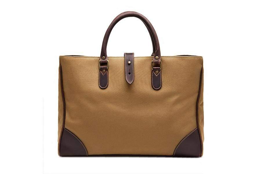 Piccadilly Canvas Tote - Sand - onlybrown